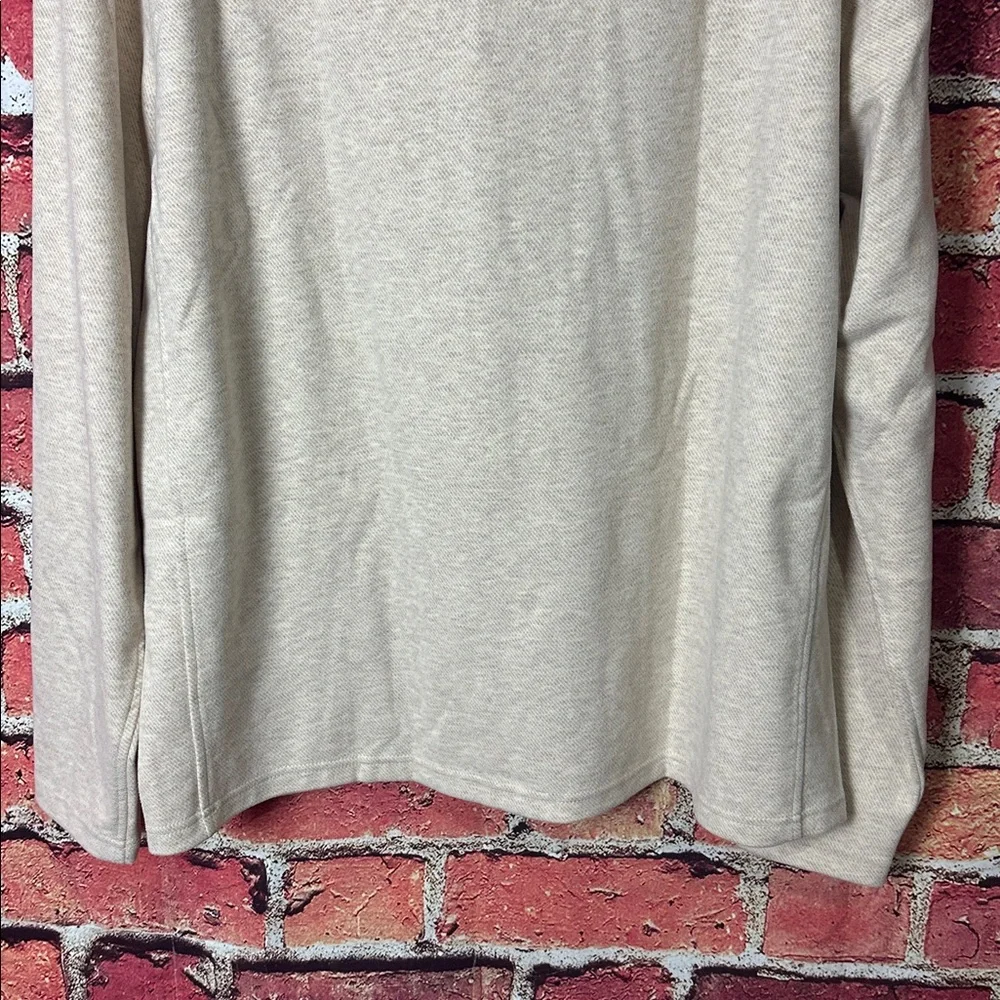 J. Crew Men's Cream Zip-Up Sweater Double-knit quarter-zip size S New with tags